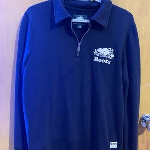 Quarter zip “Roots” sweater